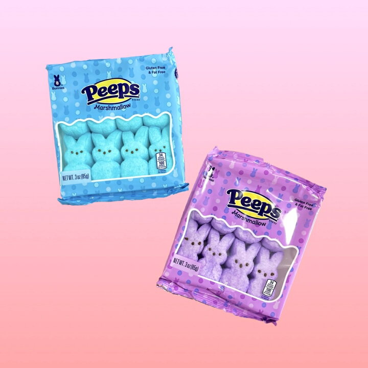 楽天市場】Peeps ピープス ウサギ マシュマロ 85gうさぎマシュマロ 8個 