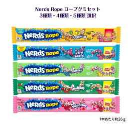 Nerds Rope 3種類 4種類 5種類 選択セット veryberry + tropical + easter / holiday / valentine ナーズ ロープグミ 各26gASMR SNS youtube TikTok インスタ モッパン 韓国お菓子 海外 海外お菓子 海外の味 楽しいお菓子 gummie gummy