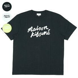 【ポイント5倍 5/2 13時まで】メゾン キツネ MAISON KITSUNE Tシャツ メンズ MAISON KITSUNE HANDWRITING COMFORT TEE-SHIRT【MM00101KJ0118】