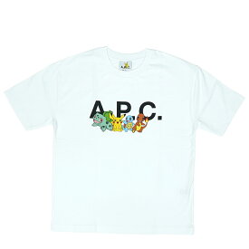 【4時間限定 ポイント10倍 4/23 20時スタート】アーペーセー ポケモン A.P.C. POKEMON Tシャツ コラボ メンズ T-SHIRT POKEMON THE CREW H【COBQX-H26310】