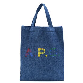 【ポイント10倍 5/27 13時まで】A.P.C. アーペーセー トートバッグ デニム ロゴ TOTE LOU MINI ANSES レディース【COGUG-M61569】