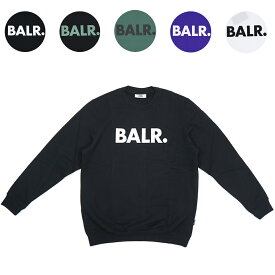 【週末10％OFFクーポン 4/22 13時まで】ボーラー BALR. ロゴ スウェット トレーナー メンズ Brand Straight Crewneck【B1262-1022】