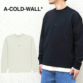 【ポイント10倍 5/27 13時まで】A COLD WALL ア コールド ウォール ACW プルオーバーLOGO CREWNECK pullover (全2色) 【ACW-MW001WHL】【C0711】