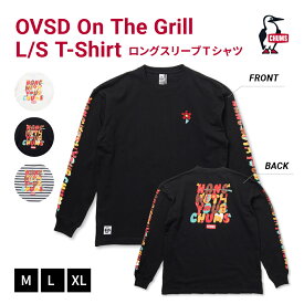 【LINE登録で100円OFFクーポン】 CHUMS チャムス Oversized On The Grill L/T T-Shrit Tシャツ 長袖 メンズ ロンT トップス アウトドア キャンプ カジュアル ルームウェア 24春夏新作 CH01-2345