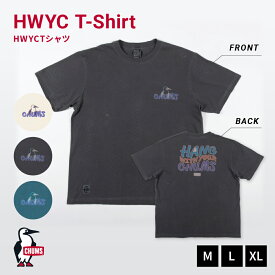 CHUMS チャムス HWYC T-Shirt Tシャツ 半袖 ヴィンテージ風 古着風 メンズ レディース リサイクル コットン アウトドア 2025春夏新作 CH01-2532