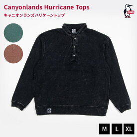 【LINE登録で100円OFFクーポン】 CHUMS チャムス Canyonlands Hurricane Top ハリケーントップ 古着風 ヴィンテージ加工 長袖 オーバーサイズ ゆったり スタンドカラー 保温 暖かい 普段着 部屋着 ルームウェア ユニセックス 丈夫 2025 秋冬 新着 CH00-1529