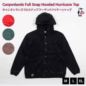 【LINE登録で100円OFFクーポン】 CHUMS チャムス Canyonlands Full Snap Hurricane Top ハリケーントップ 長袖 オーバーサイズ パーカー アウター アウトドア キャンプ 釣り 保温 暖かい 普段着 部屋着 ルームウェア ユニセックス 丈夫 2025秋冬新着 CH00-1530