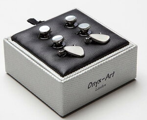 FORMAL@tH[}JtX&X^bh{^̃Zbg^LW[R[eCOOp^gCAO Vo[ONYX_ART LONDON SC_03 Mother of perl Rhodium DRESS Cufflinks TRIANGULAR & 4 studds 