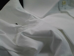 ★イタリアシャツ白DANROMAワイドカラーシャツシャドウストライプ MOMA_512_BIANCO0 ダブルカフス