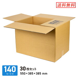 ダンボール 段ボール箱 宅配140サイズ広告入り 550×385×深さ385mm 30枚セット