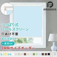 【毎日20:00～限定25%OFFクーポン配布中】ロールスクリーン つっぱり式 遮光 ロールカーテン サイズ指定…