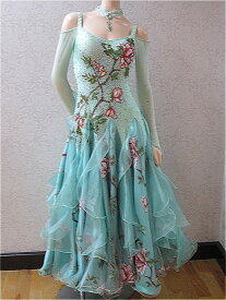 【再入荷】社交ダンス スタンダードドレス s-177