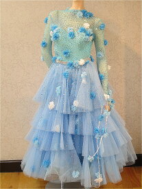 【中古】社交ダンス スタンダードドレス S-0205