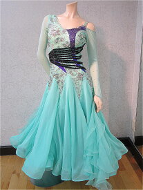 【中古】社交ダンス スタンダードドレス S-0207