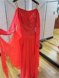 【中古】社交ダンス スタンダードドレス S-0208