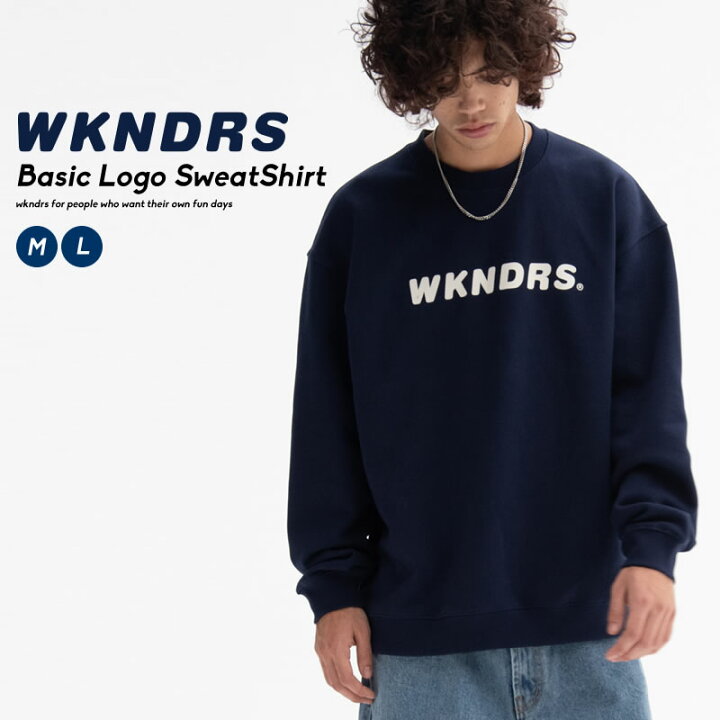 楽天市場 Wkndrs ウィークエンダーズ メンズ トレーナー トップス クルーネック スウェット シャツ 綿100 コットン100 秋冬 韓国 ファッション ブランド ストリート オルチャンファッション 韓国服 デイリーコーデ Korea 韓国ファッション Shoowtime