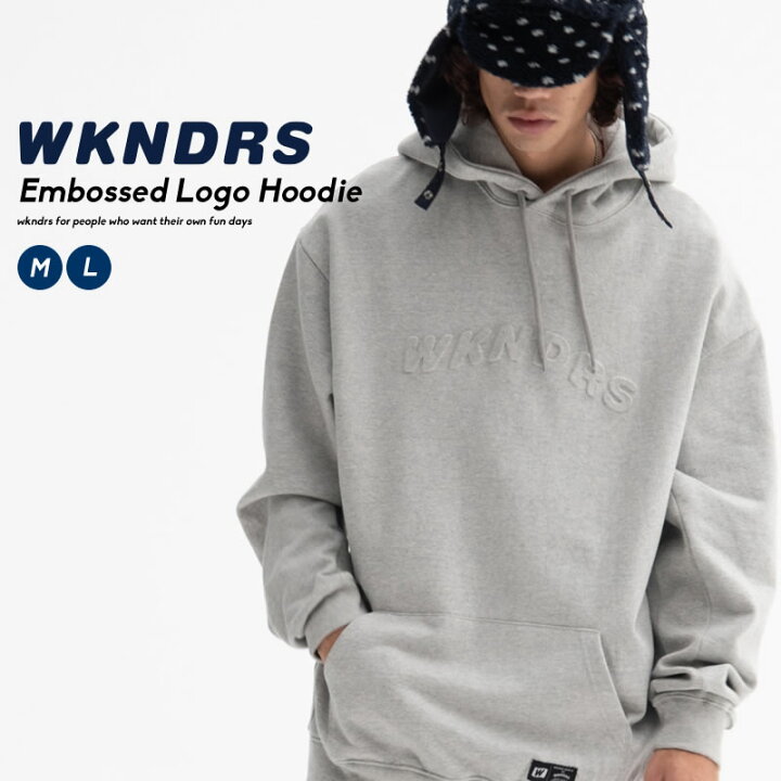 楽天市場 Wkndrs ウィークエンダーズ メンズ パーカー トップス フーディー スウェット シャツ プルオーバー エンボス ロゴ 綿100 コットン100 秋冬 韓国 ファッション ブランド ストリート オルチャンファッション 韓国服 デイリーコーデ Korea 韓国ファッション
