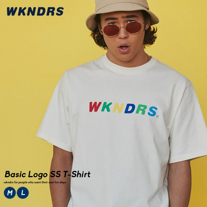 楽天市場 メール便対応 Wkndrs ウィークエンダーズ メンズ Tシャツ 半袖 ロゴt トップス 綿100 コットン100 春 夏 韓国 ファッション ブランド ストリート オルチャンファッション 韓国服 デイリーコーデ Korea 韓国ファッション Shoowtime