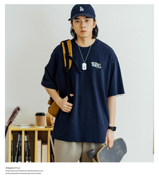 楽天市場】Tシャツ メンズ 綿100％ コットン100％ 春 夏 韓国 