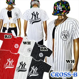 YankeesベースボールTシャツ (A1261)CROSS-B