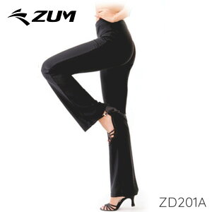 ダンス パンツ ジャズパンツ ジャズダンス スタイルアップ ヨガパンツ ストレッチ レディース ジュニア 大人 フレア 吸汗 速乾 美脚 脚長 軽く 涼しい ZUM(スム) ZD201A