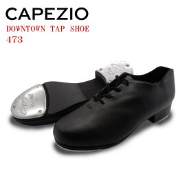 タップシューズ タップダンス シューズ タップダンス タップ ダンス用品 ダンスシューズ 初心者 黒 ブラック CAPEZIO カペジオ ダウンタウン 473