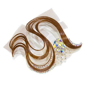 【オーダー可能】多美咲 オーナメント XR034A ストーン 付き 全18色 社交ダンスヘアアクセサリー 使いやすい 華やか 前髪 顔周り フェイスライン サイド バック 髪飾り カラバリあり ヘアピー