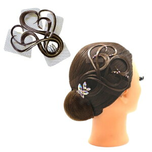 【オーダー可能】多美咲 オーナメント XR025 ストーン付き ストーンなし 全18色 社交ダンスヘアアクセサリー 華やか ミニ フェイスライン サイド バック 艶タイプ 髪飾り ヘアピース 競技 デ