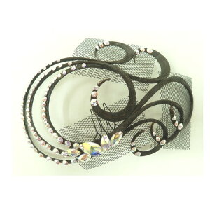 【オーダー可能】多美咲 オーナメント XR058 ストーン 付き 全18色 社交ダンスヘアアクセサリー 使いやすい 華やか ミニ フェイスライン サイド バック 艶タイプ 髪飾り カラバリあり ヘアピ