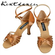 Kentdance ケントダンス ラテン シューズ アイル BXL ハバナサテン 21.5cm〜25.0cm ヒール7cm/8cm 幅狭 …