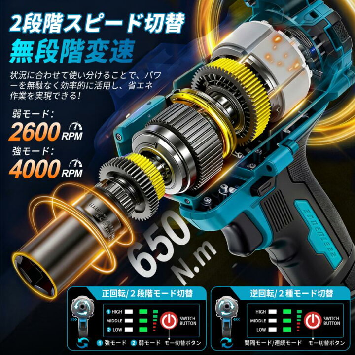 楽天市場】☆クーポン利用で7,480円～☆ インパクトレンチ 充電式 