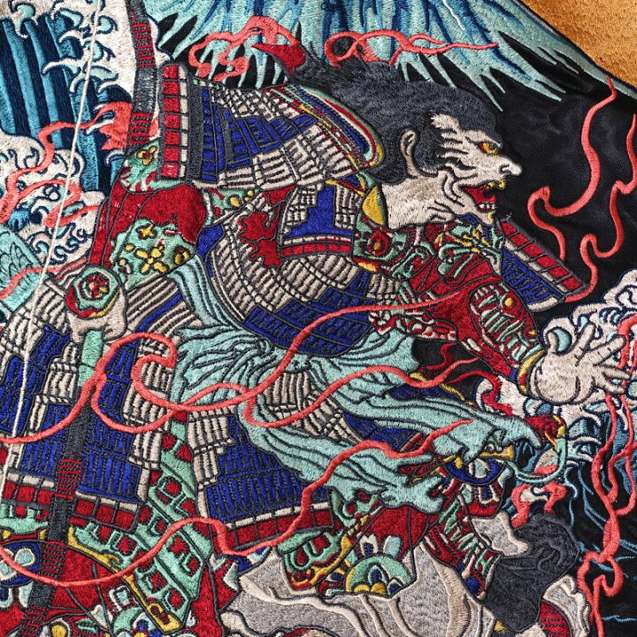 楽天市場】されこうべと和漢刺繍スカジャン 花旅楽団(はなたびがくだん 