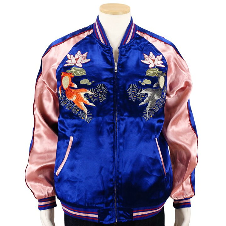 楽天市場】赤黒出目金刺繍スカジャン 3RSJ-044 Japanesque 