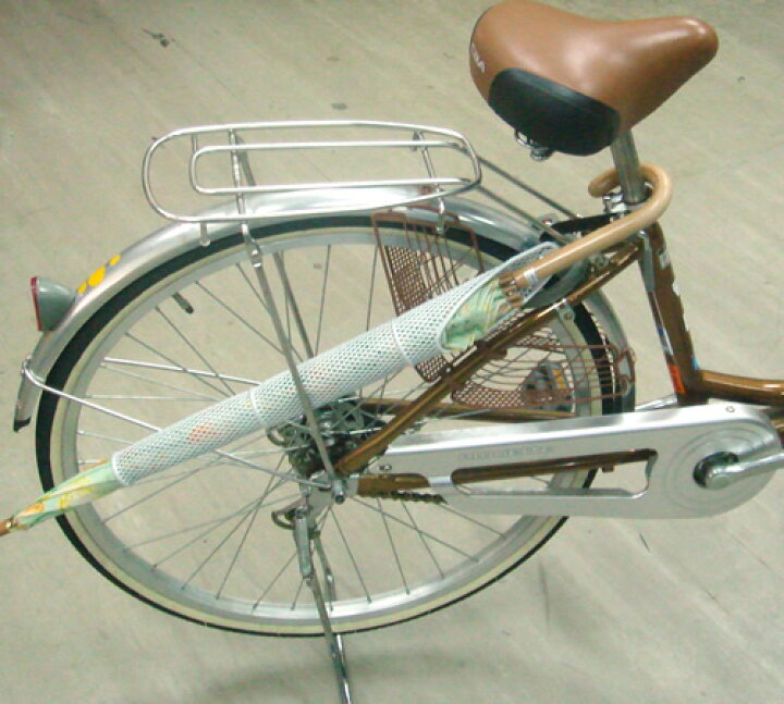 自転車 に 傘 を 固定