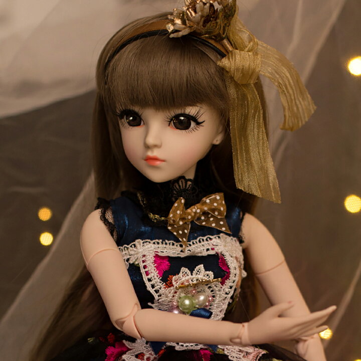 楽天市場】人形 60CM 球体関節人形 BJD 本体 服 ウィッグ 眼球 靴  