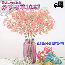 造花 かすみ草 10本 高級 新品 大量 リアル かすみそう アート シルクフラワー 花束 かすみ草 ローズ ブーケ プレゼント お祝い 結婚式 冠婚葬祭 送料無料 インテリア アレンジメント 仏花 ブーケ 赤 青 白 紫 ピンク ブルー ブライダル