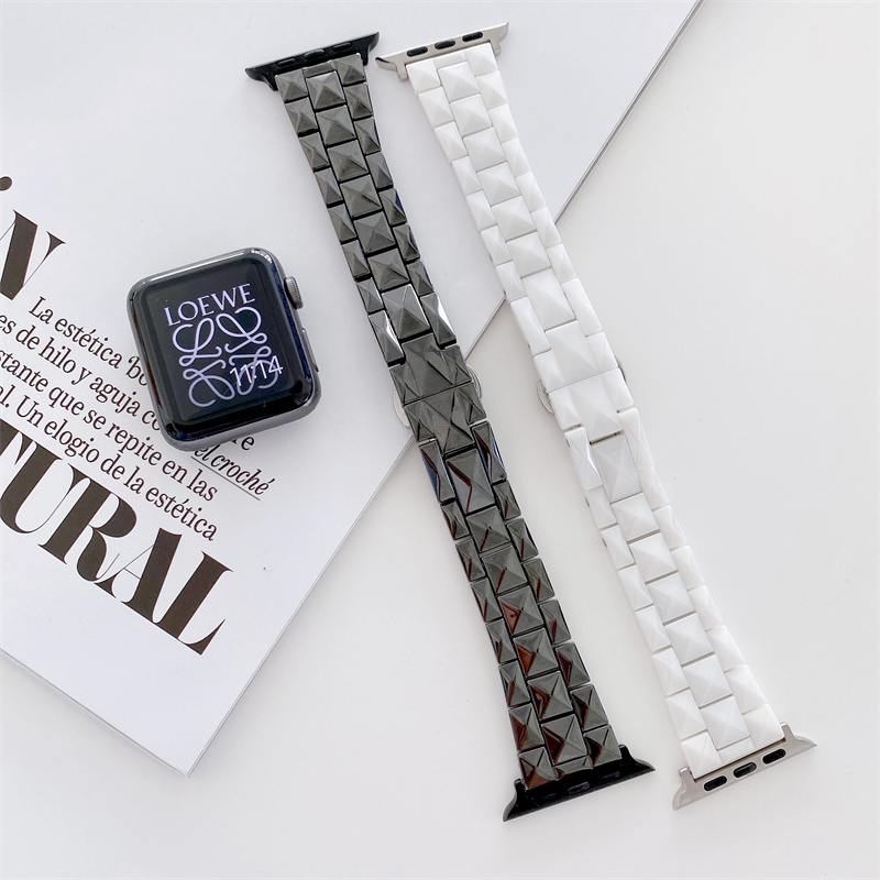 Apple watch 7 バンド 45 41mm 44mm 40mm 42mm 38mm セラミック レディース メンズ アップルウォッチ  Apple Watch SE series6/5/4/3/2/1バンド セラミック 交換用 替えベルト アップルウォッチ 交換用ベルト 腕時計ベルト  