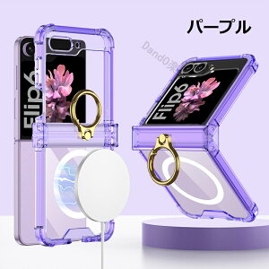 �y�����O�t���zGalaxy Z Flip6 5G �P�[�X �����P�[�X �N���A �q���W�ی� �J�o�[ �M�����N�V�[ z�t���b�v6 �G�A�o�b�O �X�^���h�@�\ ���C�����X�[�d�Ή� MagSafe�Ή� �Ռ��z�� �܂肽���݌^ �J�o�[ TP