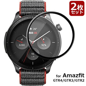 �y2���Z�b�g�zAmazfit GTR 4 GTR3 Pro�t�B���� Amazfit GTR4 GTR 2 GTR 2E SIM �t���ی�t�B���� PMMA+PC���f�� 3D �����ߗ� �ϏՌ� �h�o ��U�h�~ �w��h�~ �ʑN�₩������ �\��t���ȒP