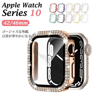 �y���݊����Q�z�A�b�v���E�H�b�`10 �J�o�[ �L���L�� Apple Watch Series 10 �P�[�X �L���L�� �_�u�����C�� PC�P�[�X �J�o�[ ��̌^ �K���X�t�B�����t�� 42mm 46mm �A�b�v���E�H�b�`10 AppleWatch�P�[�X 2024