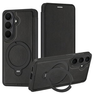 galaxy s26 �P�[�X �蒠�^ MagSafe �Ή� �����O��̌^ galaxy s26 Ultra �P�[�X �J�[�h���[ �w�ʎ蒠�^ �}�O�Z�[�t�Ή� �X�}�z�����O �X�^���h ���U�[ ������� �ϏՌ� �M�����N�V�[ S26 �E���g�� �J�o�[