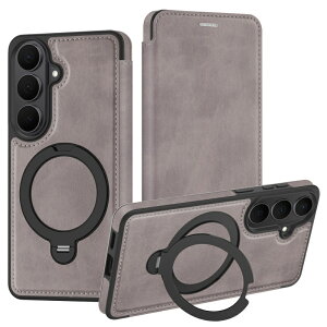 galaxy s26 �P�[�X �蒠�^ MagSafe �Ή� �����O��̌^ galaxy s26 Ultra �P�[�X �J�[�h���[ �w�ʎ蒠�^ �}�O�Z�[�t�Ή� �X�}�z�����O �X�^���h ���U�[ ������� �ϏՌ� �M�����N�V�[ S26 �E���g�� �J�o�[