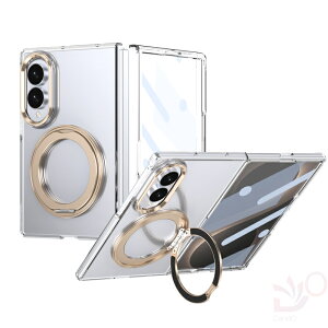 �y�\����Ԍ���200�~�N�[�|���z Galaxy Z Fold8 �P�[�X ZFold8 �P�[�X MagSafe�Ή� �O�ʕی�t�B������̌^ �����O�X�^���h 360�x��] �t�B�����t�� Z Fold8 �J�o�[ ������ �N���A PC �t�B������̌^ �S��