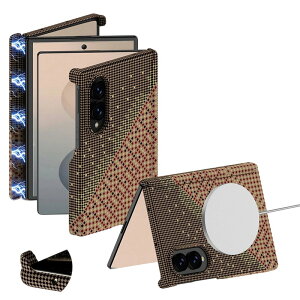 �y���Ԍ���150�~�N�[�|���z Galaxy Z Fold8 �P�[�X ZFold8 �P�[�X MagSafe�Ή� �܂肽���ݎ� �X�}�z�P�[�X �J�[�{���� PC �ی�J�o�[ �q���W�ی� ���C�����X�[�d�Ή� �S�ʕی� �ϏՌ� ���^ ���h�~ �J��