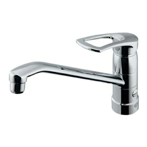 シングルレバー混合栓(分水孔つき) 117-061 逆流防止機能付き :