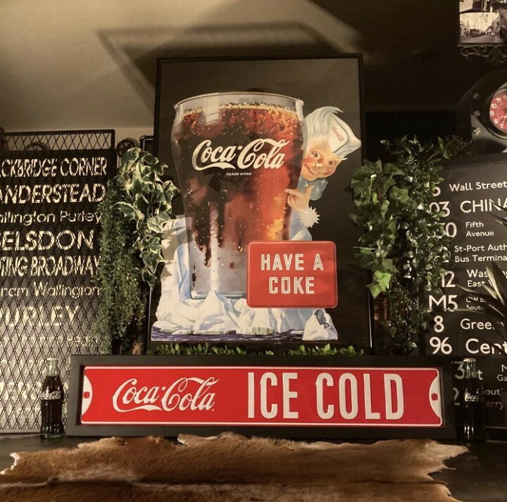 楽天市場】COCA-COLA!! ｢SPRITE BOY｣!! 超超特大アートポスター(額付き 