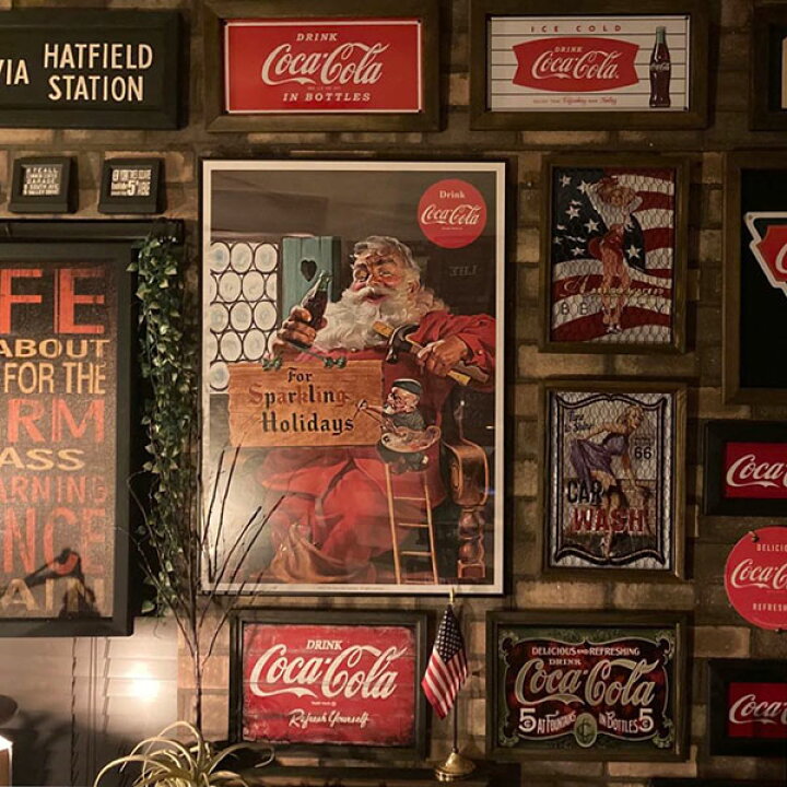 楽天市場】｢COCA-COLA 正規ライセンス｣No.4大型アートポスター(額入り 