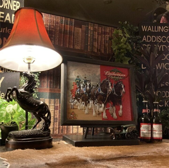 楽天市場】MADE・IN・USAシリーズ!! ｢Budweiser IV｣!! メタル製アート 