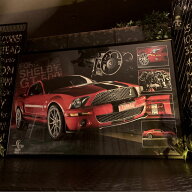 ｢2007 SHELBY MUSTANG GT500｣超超大型アートポスター ブルックリンスタイル 男前インテリア GARAGE ア…