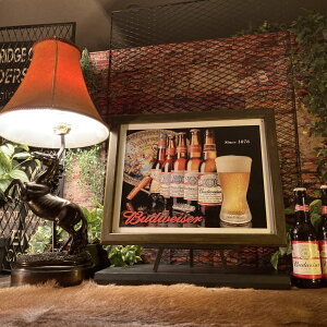 MADE�EIN�EUSA�V���[�Y!! �Budweiser VIII�!! ���^�����A�[�g�p�l�� �u���b�N���� �j�O�C���e���A �o�X���[���T�C�� �A�����J���_�C�i�[ �A�����J���r���e�[�W �X�܏Y�� �X�ܑ��� �A�[�g�p�l�� 
